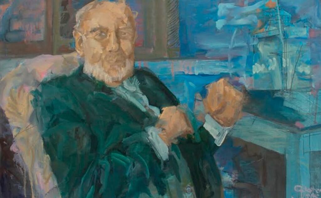 Portrait of Senator David Norris by Cork College of Art & Design student Stephen Doyle. Image: Courtesy UCC Express