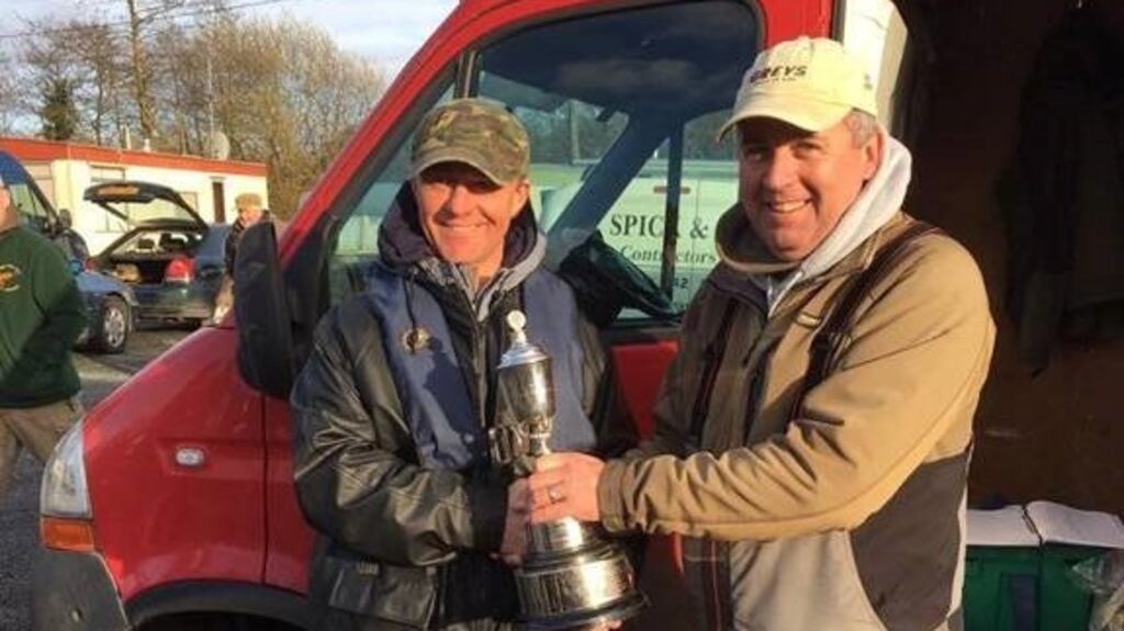 Stephan Preiss receiving the Kilroy Cup from LSTPA chairman Kenneth O’Keefe