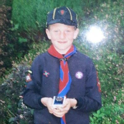 Kevin Wall as a young boy in the Cubs.