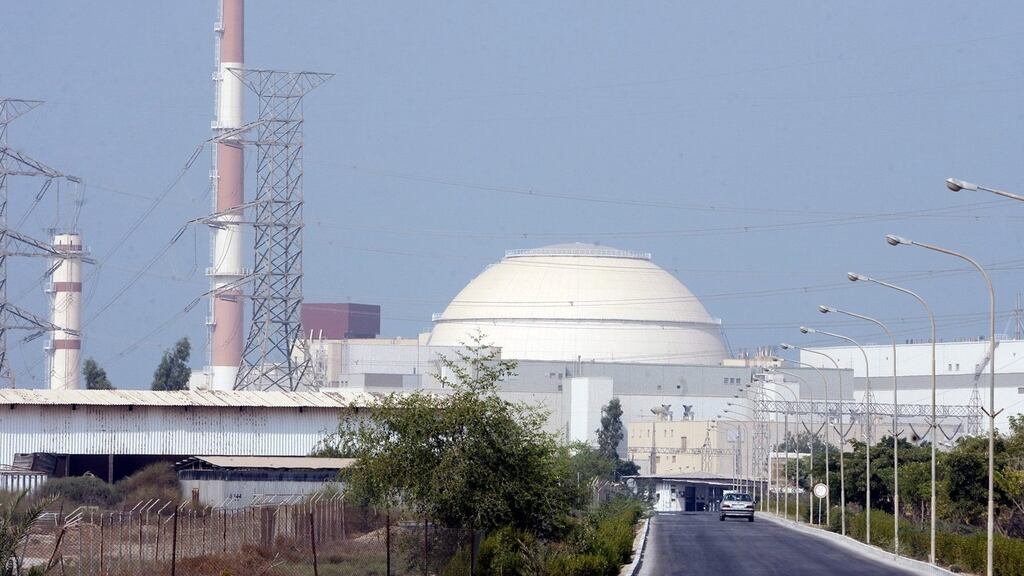 The nuclear power plant at Bushehr, Iran. Photograph: Abedin Taherkenareh/EPA