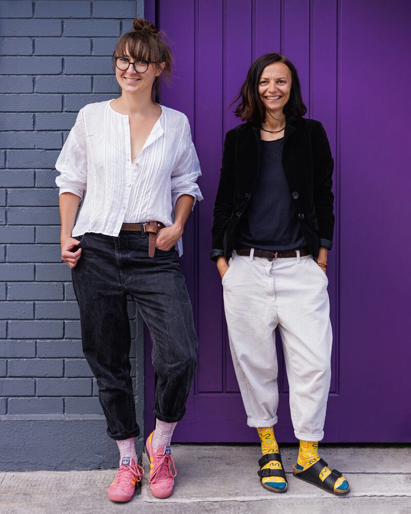 Joanna Ciezka and Aleksandra Kieldanowicz of Irish Socksciety