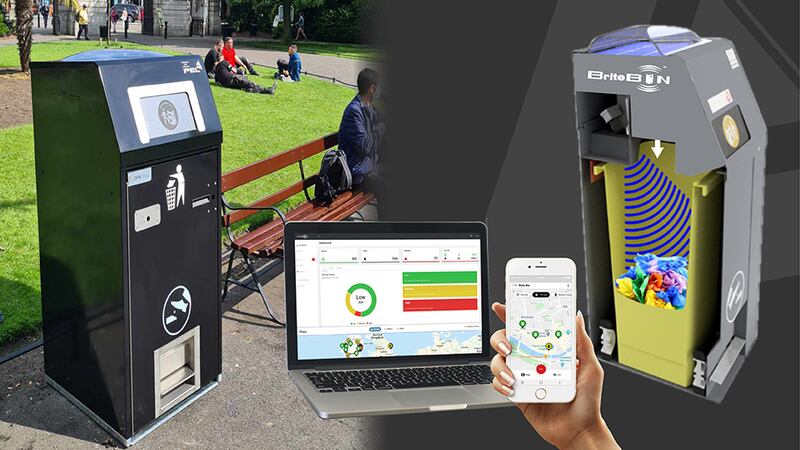 The PEL BriteBin technology allows for real-time monitoring across fleets. Alerts are generated which alert authorised authorities of the bins status. Imagery owned by PEL.