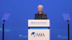 IMF chief optimistic on global growth, warns against trade protectionism
