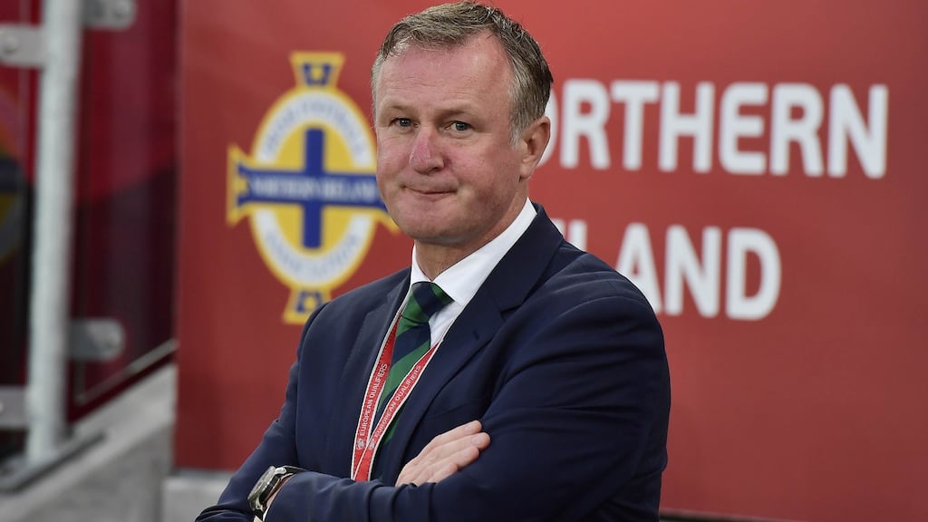 Northern Ireland boss Michael O’Neill has been arrested on suspicion of drink driving. Photograph: Charles McQuilan/Getty