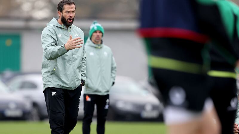 Andy Farrell has named his Ireland side for Friday night’s Autumn Nations Cup opener against Wales in Dublin. Photograph: Dan Sheridan/Inpho