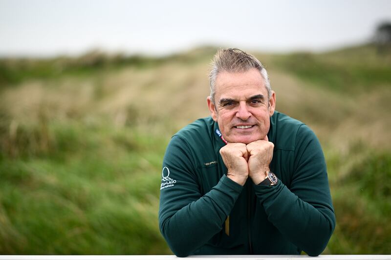 Paul McGinley, possibly pondering a round with some of his new neighbours. Photograph: Ramsey Cardy/Sportsfile