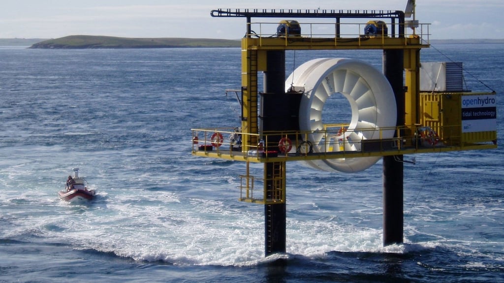 An OpenHydro turbine in Orkney in Scotland. During 2017 the group, with operations in Ireland, Scotland, Canada and Japan, sustained about €160 million in losses