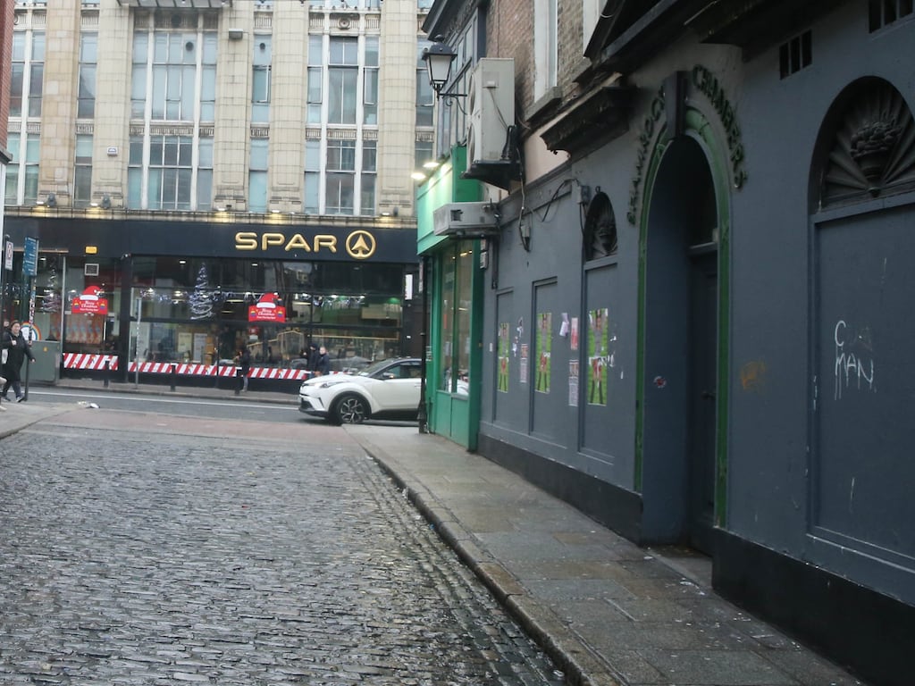 The scene of the alleged assault. Photograph: Stephen Collins/Collins Photos