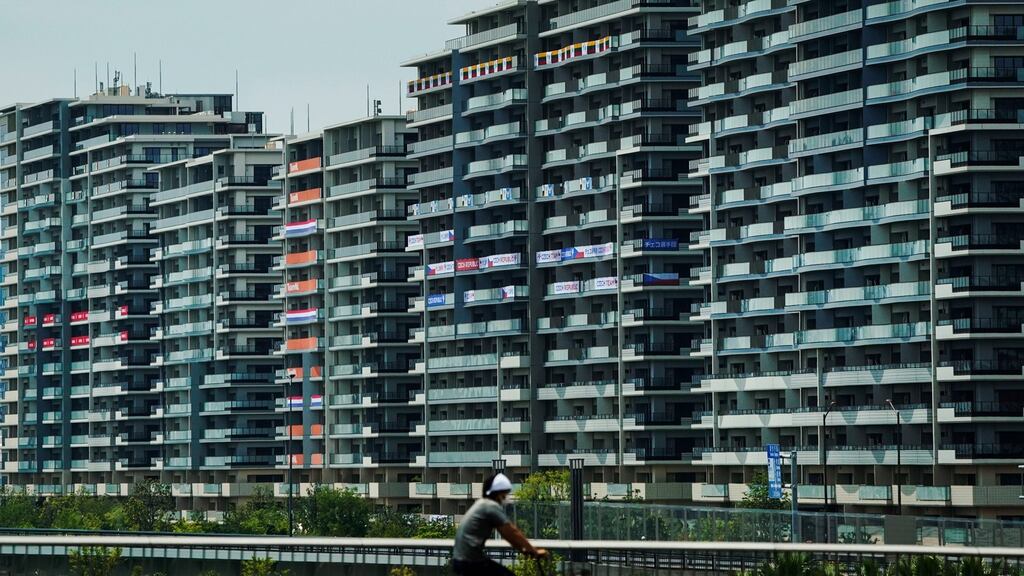 An image of the athlete’s village in Tokyo. Photograph: Jae C Hong/AP