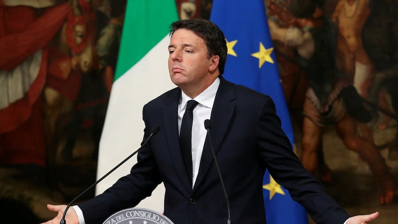 Matteo Renzi: The Italian prime minister promised to respect a No vote, though he said it would be 'a pity'. Photograph: Reuters/Stefano Rellandini