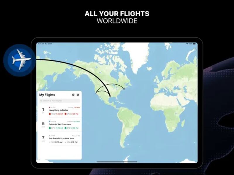 Flighty, a smart tracker app for travel plans