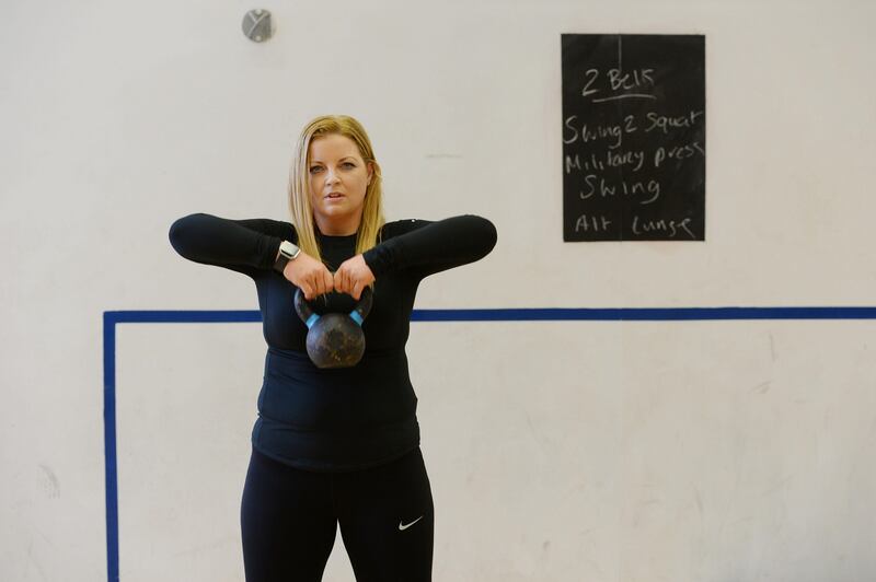 Rachel in Gloucester St Gym. Photograph: Alan Betson