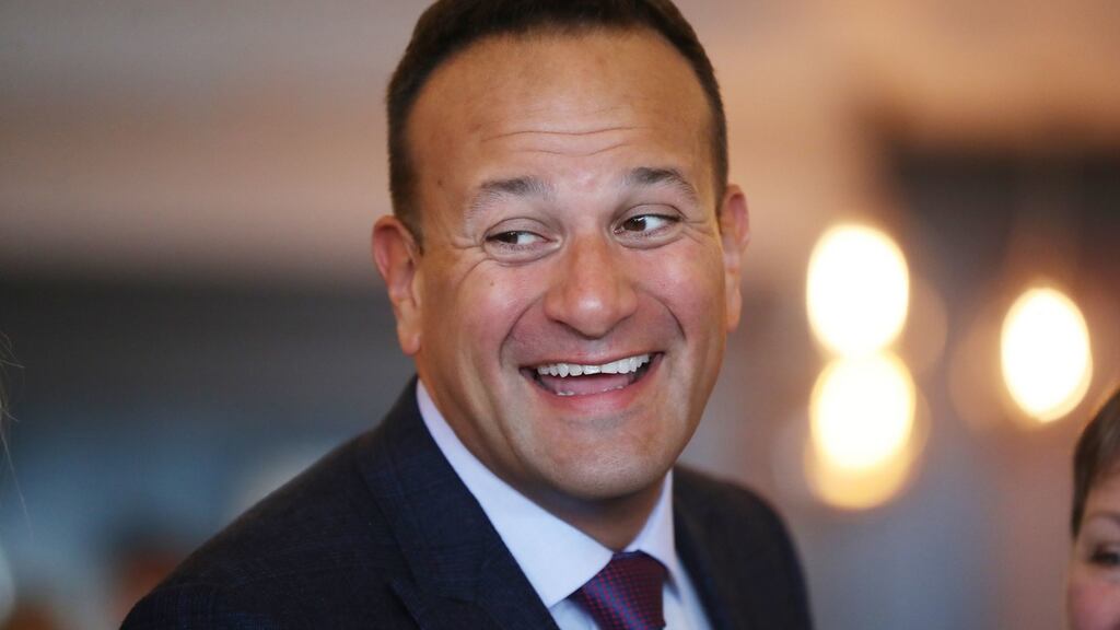 Taoiseach Leo Varadkar warned that the Green Party (despite his intention to steal some of their policies) could be “the Trojan horse” that allows Fianna Fáil back into government. Photograph: Niall Carson/PA