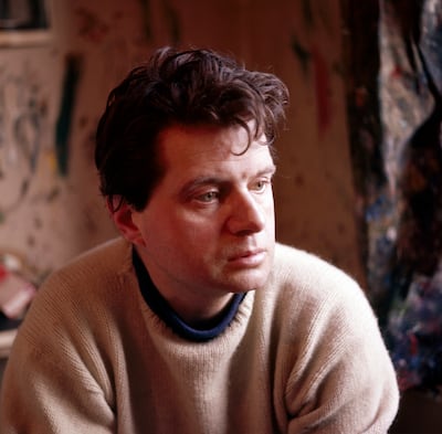 Francis Bacon in his studio around 1960. Photograph: Popperfoto/Getty