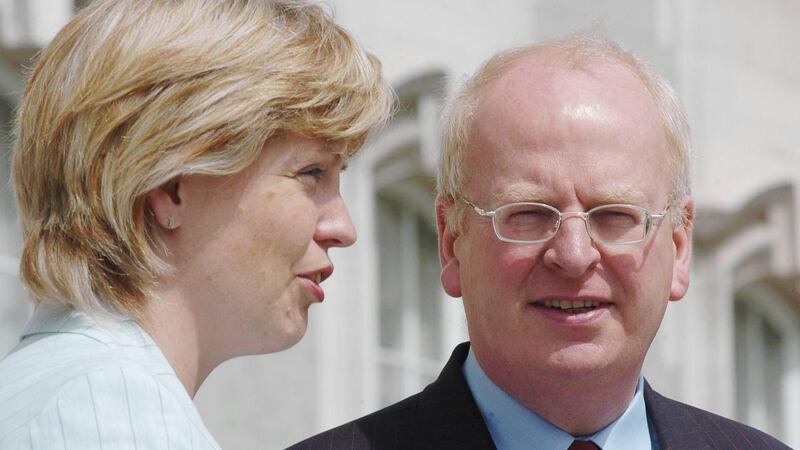 Then minister for justice Michael McDowell and the minister for social and family affairs Mary Coughlan in 2004. File photograph: Johnny Green