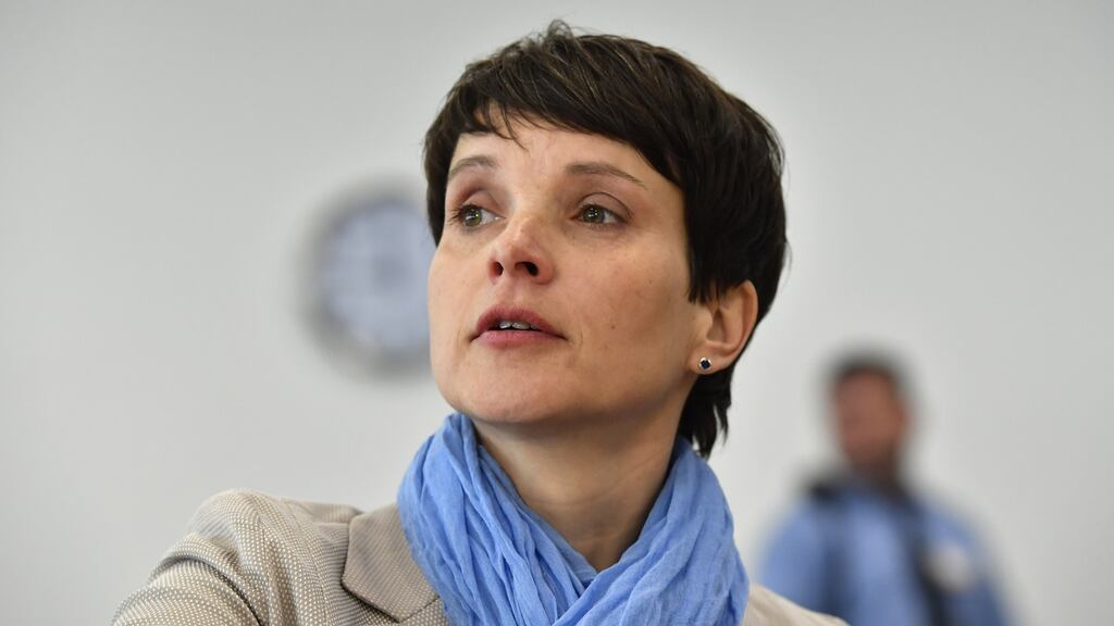 Frauke Petry, once leader of the right-wing Alternative for Germany (AfD) political party. Photograph: Matthias Rietschel/Getty