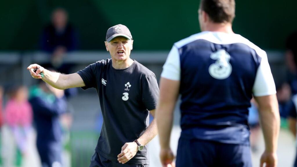 Joe Schmidt will continue as Ireland coach until the summer of 2017. Photograph: James Crombie/Inpho