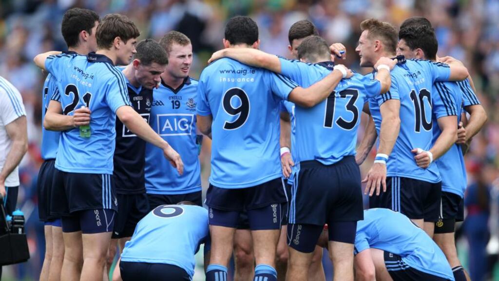 Dublin players are commended by Fergus Connolly for not just being a fine team, but for being good people. Photograph: Inpho