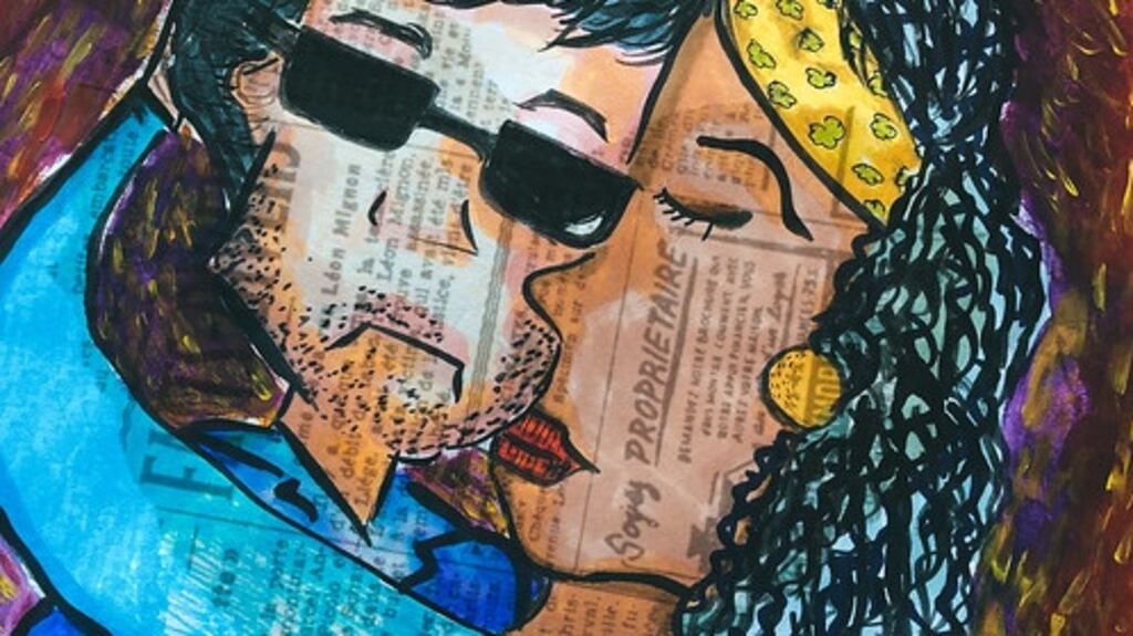 Sally gave Harry a kiss as she walked through the door. Illustration: Imran Nasrudin