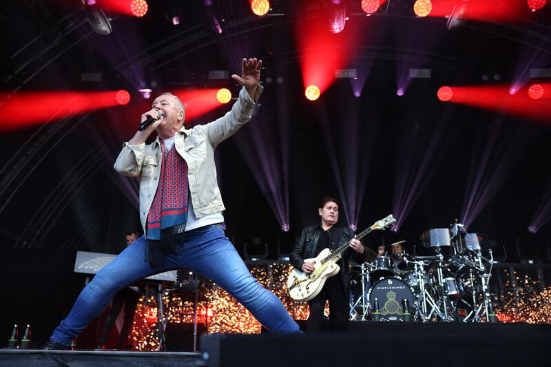 Simple Minds: Jim Kerr and Charlie Burchill. Photograph: Dara Mac Dónaill