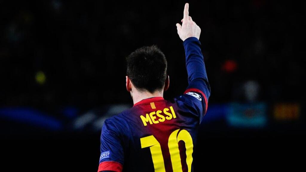 Barcelona’s Lionel Messi.
