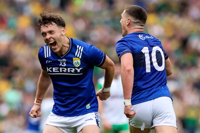 Kerry's David Clifford and Joe O'Connor. Photograph: Ryan Byrne/Inpho