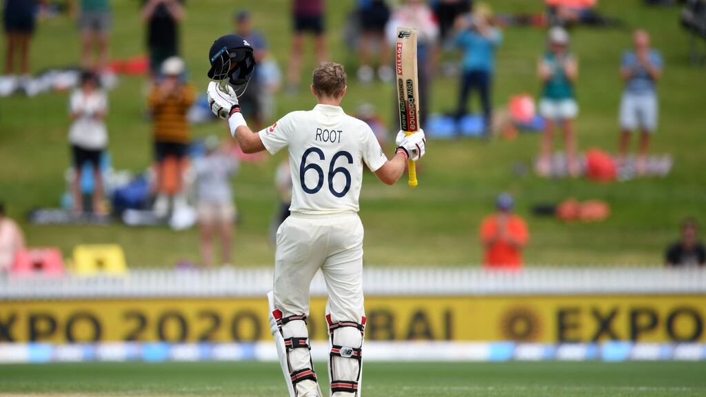 Joe Root fell short of another double hundred in Galle. Photograph: Gareth Copley/Getty