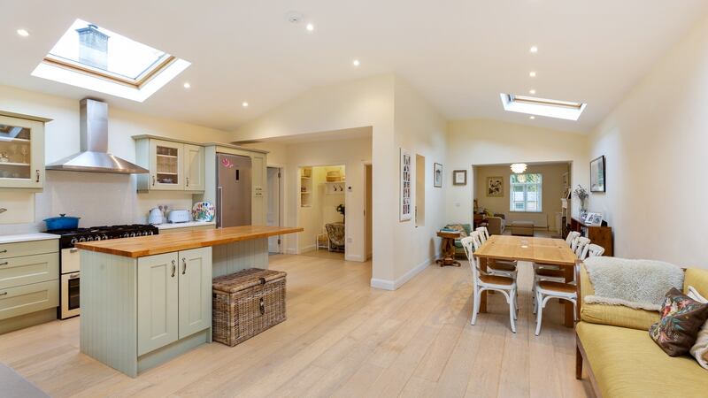 Dining area and kitchen