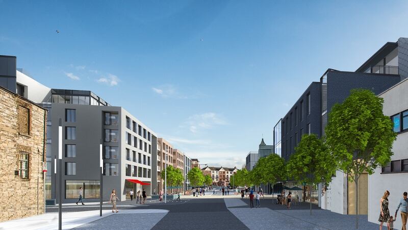 An artist’s impression of the proposed development at Newmarket Square in Dublin’s Liberties.