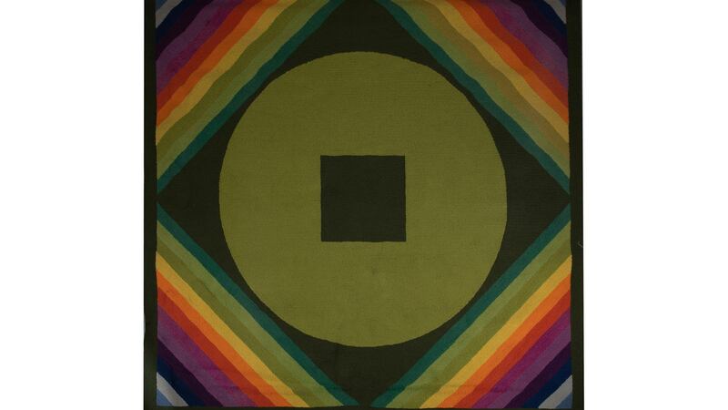 Lot 61, Patrick Scott Rainbow Rug