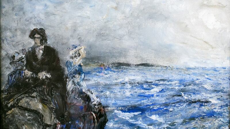 An Atlantic Drive, 1944, Jack B Yeats, (1871-1957), oil on canvas, The Hunt Museum, © Estate of Jack B Yeats, Licensed by: DACS London/IVARO Dublin, 2021