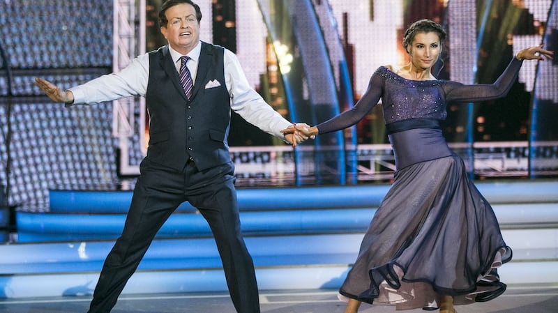 Marty Morrissey and Ksenia Zsikhotska. Photograph: Kyran O’Brien/RTÉ