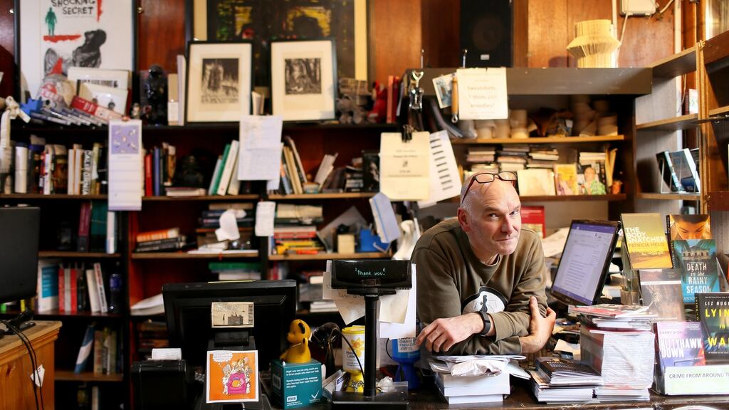 David Torrans, of No Alibis bookshop in Belfast, is the director of the Noireland crime festival. Photograph: Stephen Davison