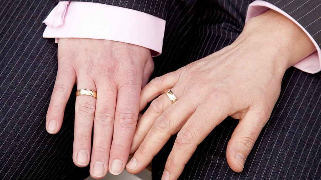 All Presbyterian marriage ceremonies in Ireland must now include a statement that such a union can only be between a man and a woman. File photograph: Getty Images/iStockphoto