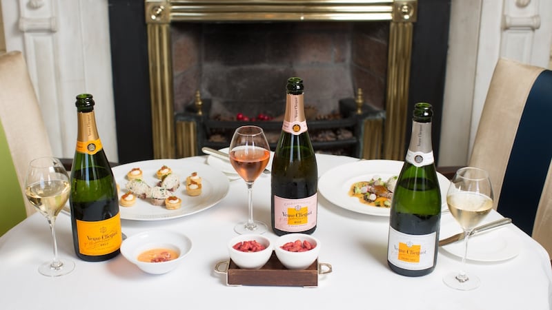 Food and Champagne pairings at Residence, St Stephen’s Green, Dublin. Photograph: Kenneth O’Halloran