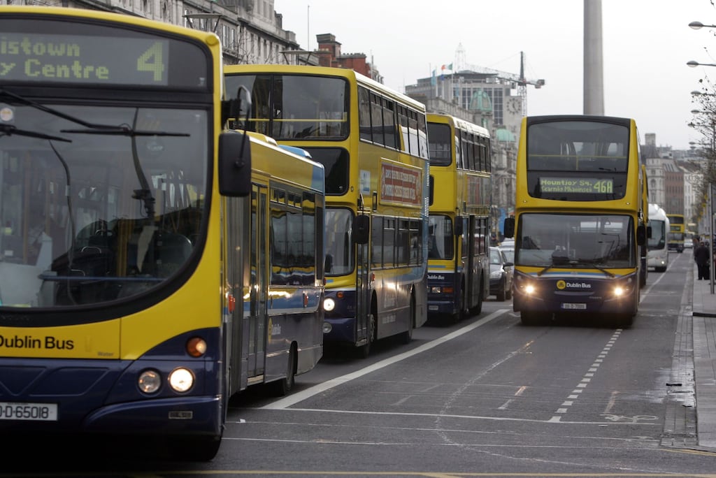 The judge said a bus operator is entitled to assume members of the public know the large vehicle can sway and lurch, adding people know this and should hold on to a handrail. Photograph: Cyril Byrne