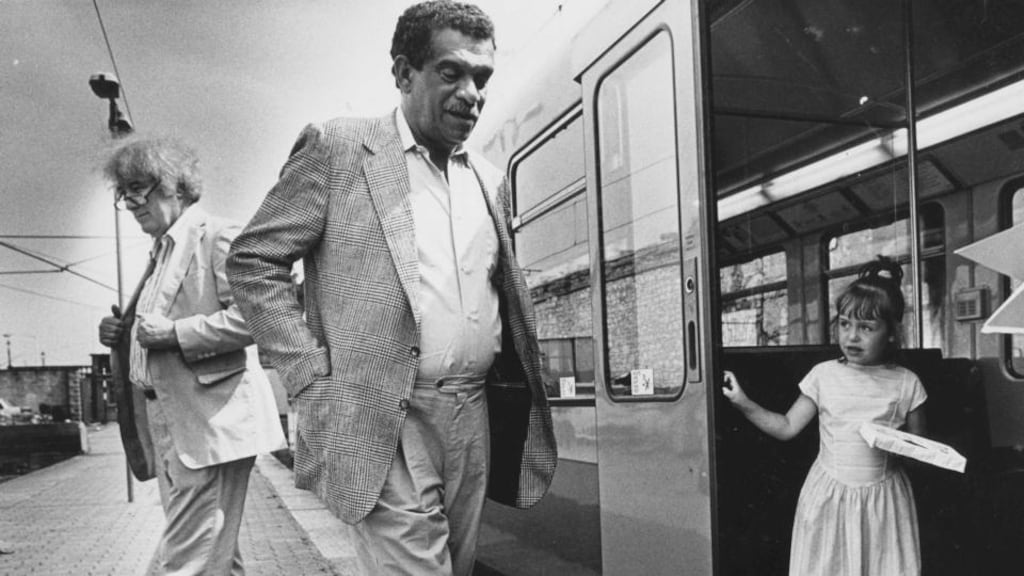 Track records: Derek Walcott with Seamus Heaney in Dún Laoghaire in 1989, three years before Walcott received the Nobel Prize. Photograph: Matt Kavanagh
