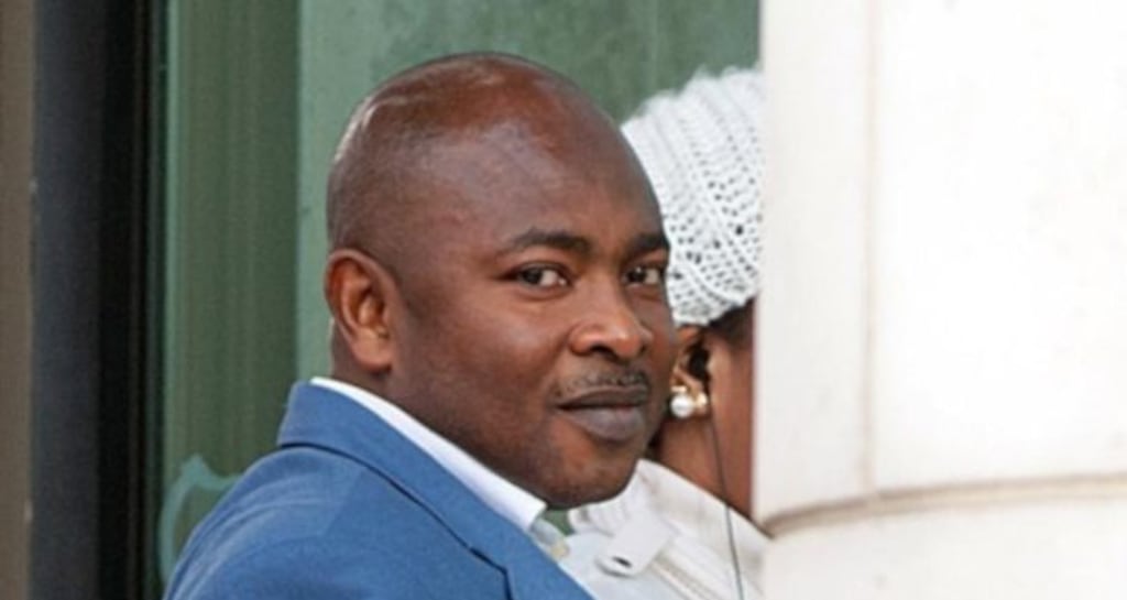Lateef Bello outside Dublin Central Criminal Court in January. Photograph: Collins Courts.