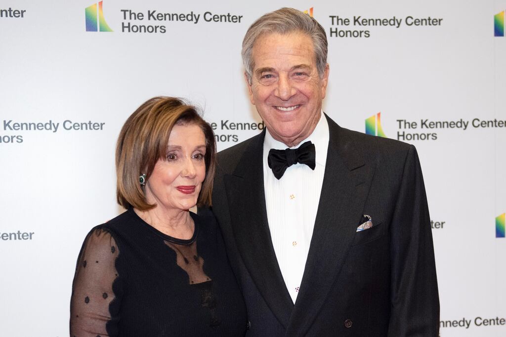 Nancy and Paul Pelosi. Photograph: AP