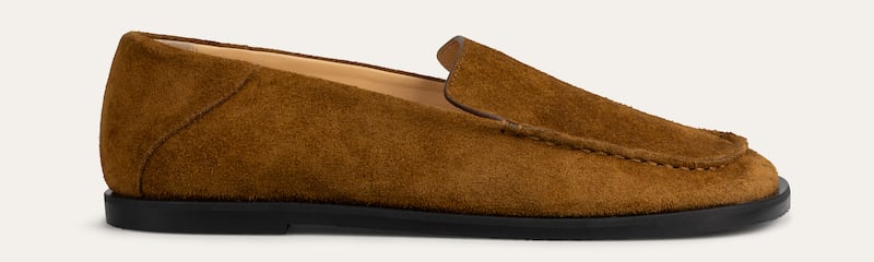 Suede loafer, €570, Dear Frances