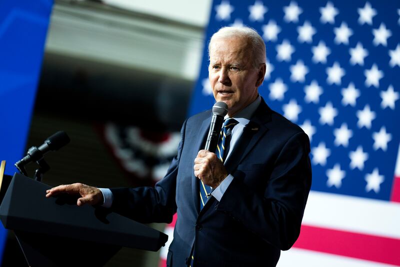 Eric Trump seeks to blame Russia's invasion of Ukraine in February of last year on US president Joe Biden. Photograph: Doug Mills/The New York Times