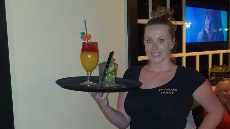 Karla McGarvey from Letterkenny at work in Paddy’s Point in La Zenia