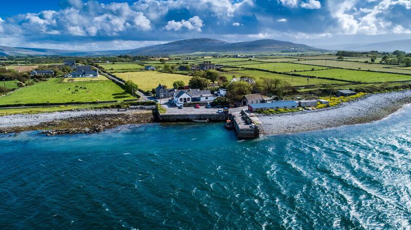 The tiny fishing village of New Quay in the Burren