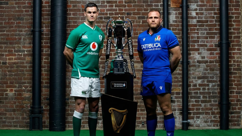 Ireland’s Six Nations match with Italy still has to be played. Photo: James Crombie/Inpho