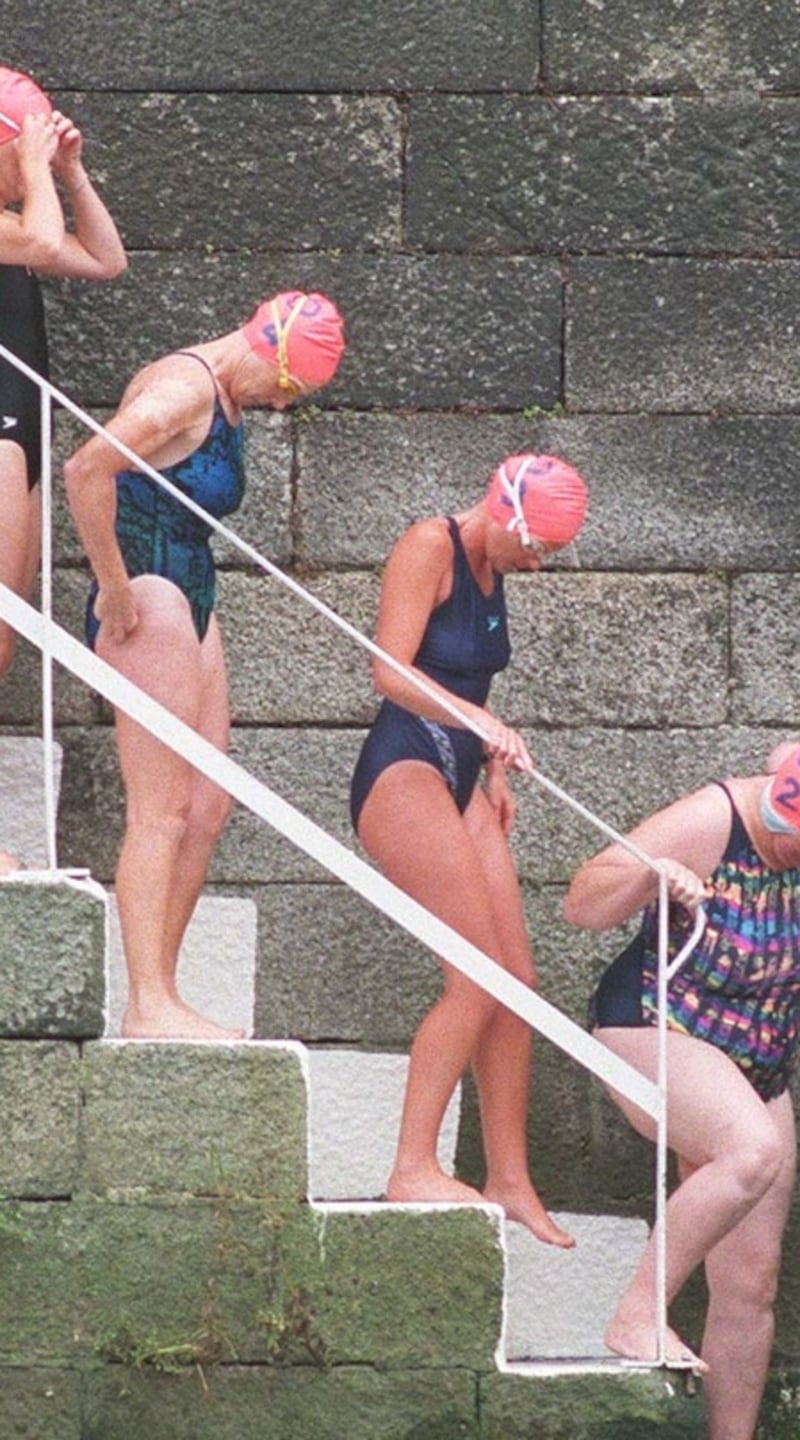 It was the late 1970s before the Liffey  Swim welcomed women, and women were finally put on an equal footing in 1991. Photograph: Joey Cleary