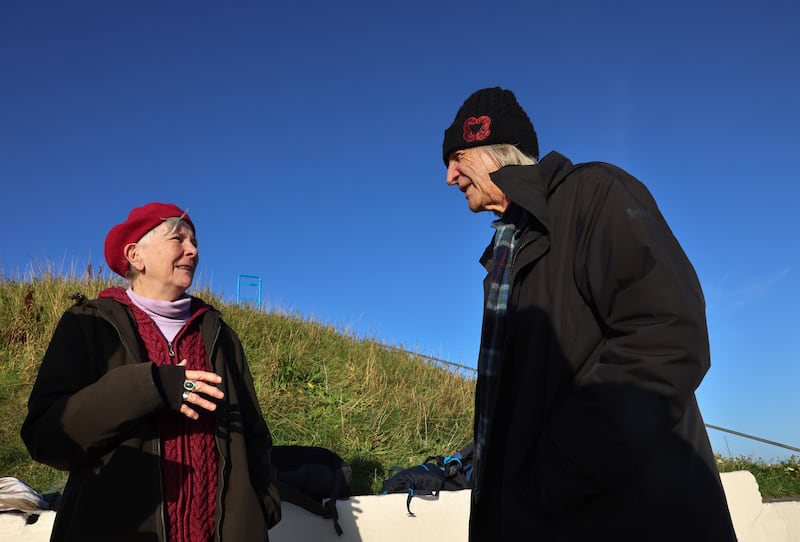 Mary Lennon and Ken Lynam. Photograph: Dara Mac Dónaill
