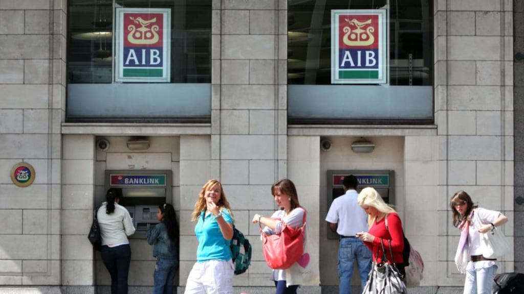 AIB made a pre-tax profit of €437 million compared with an €838 million loss a year ago. Photo: Bloomberg