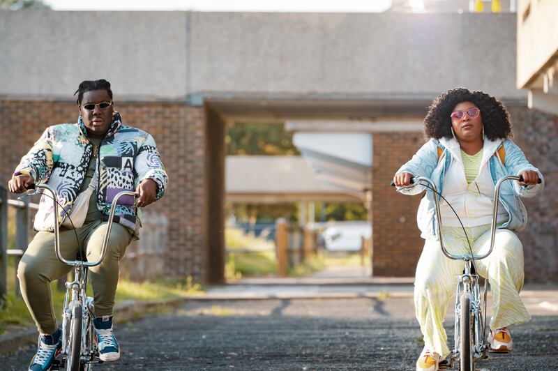 Hammed Animashaun and Gbemisola Ikumelo in Black Ops. Photograph: Ricky Darko/BBC