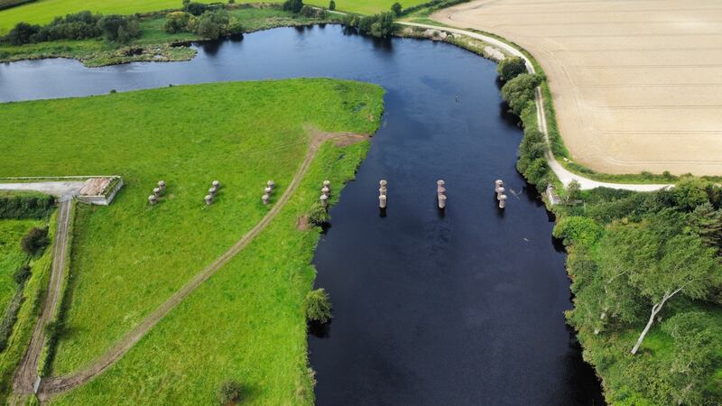 Remains of the Border bridge, Porthall-Strabane line