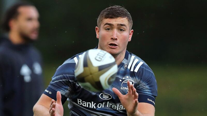 Jordan Larmour will start at fulback in Leinster’s Heineken Champions Cup opener at the RDS on Saturday. Photograph: Ryan Byrne/Inpho